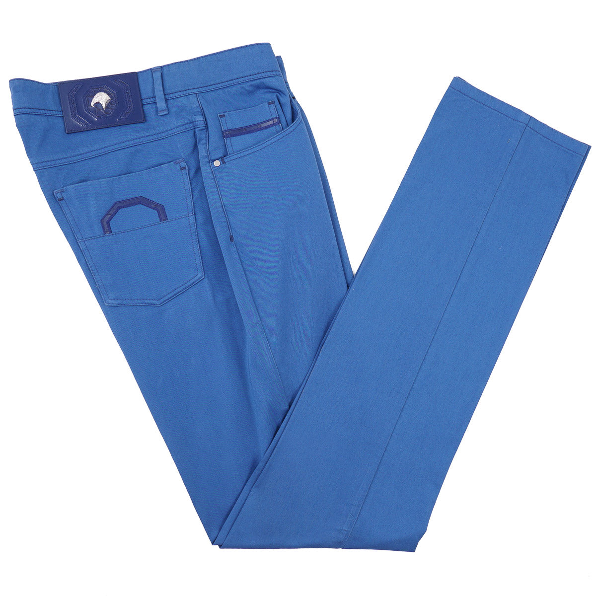 Stefano Ricci 5-Pocket Pants with Crocodile Details