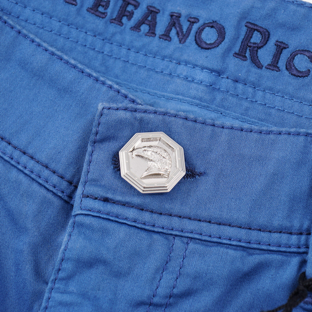 Stefano Ricci 5-Pocket Pants with Crocodile Details