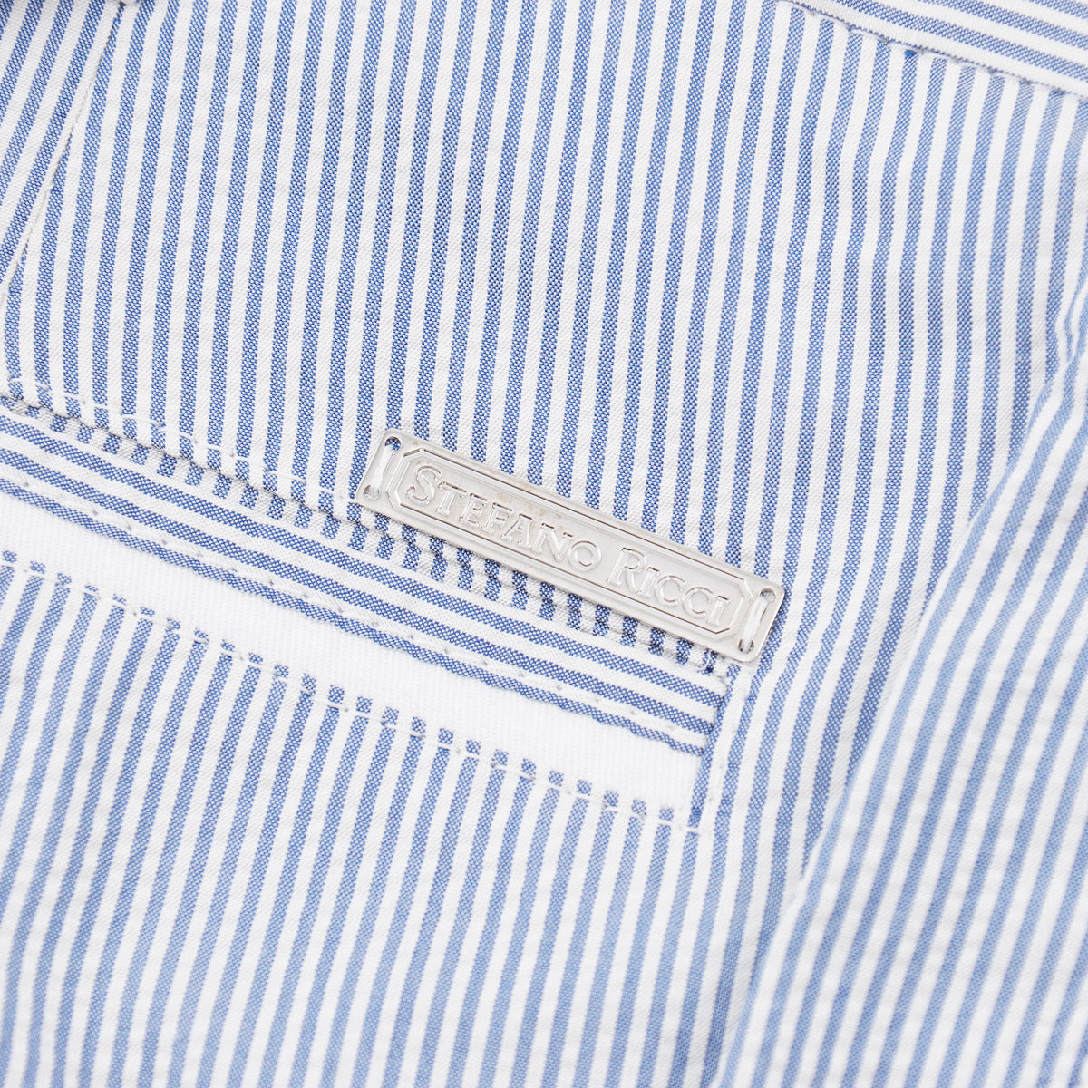 Stefano Ricci Lightweight Seersucker Silk Trousers