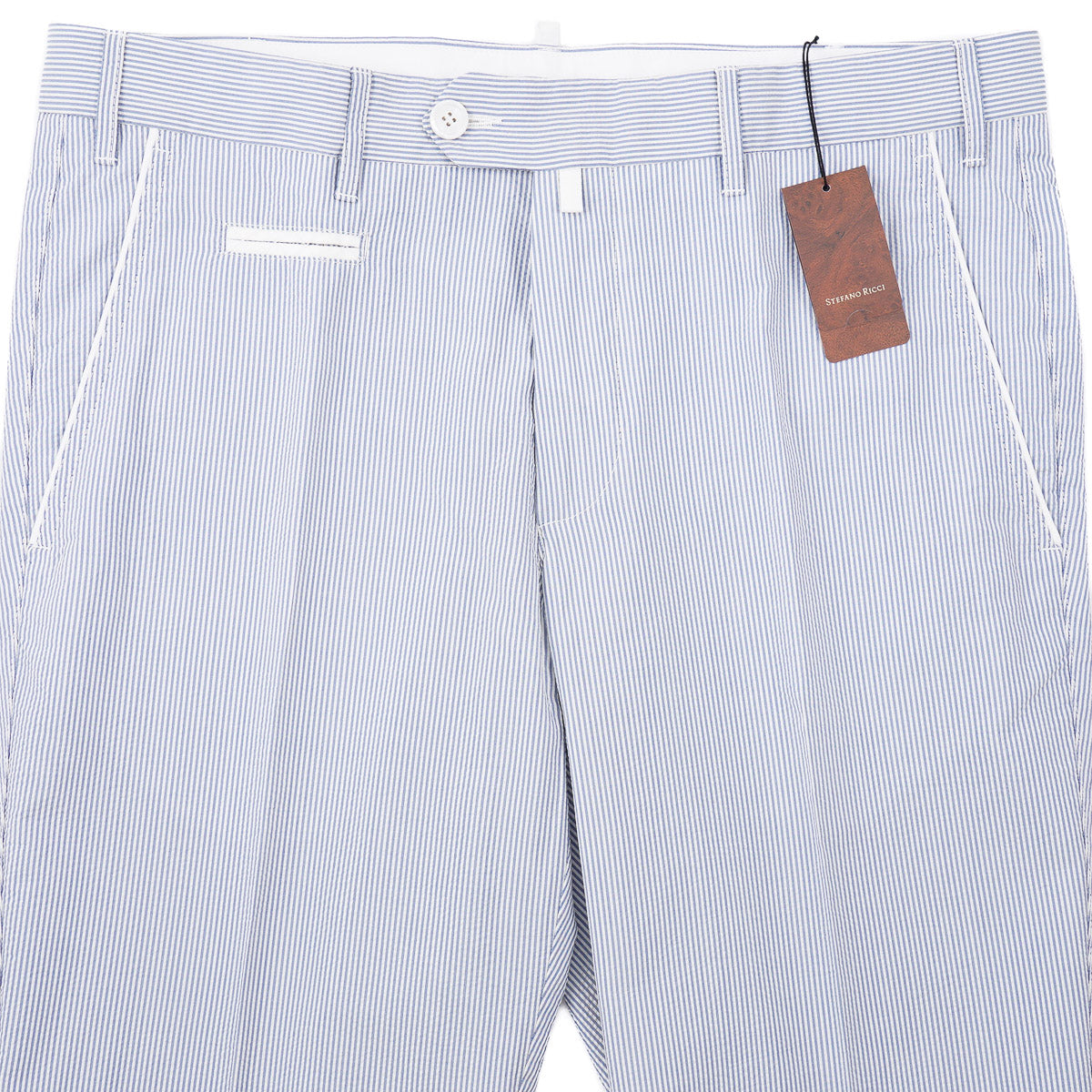 Stefano Ricci Lightweight Seersucker Silk Trousers