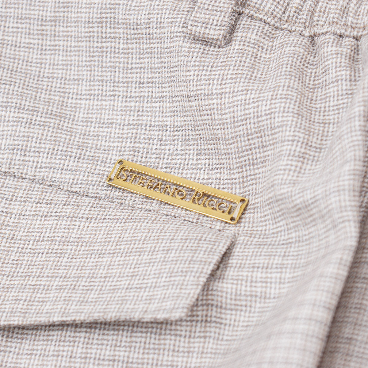 Stefano Ricci Wool-Silk-Linen Drawstring Pants