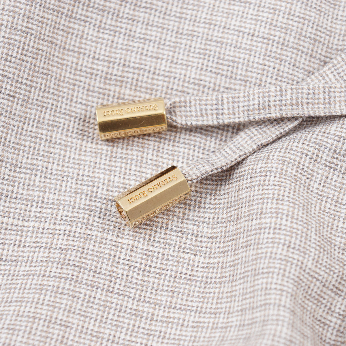 Stefano Ricci Wool-Silk-Linen Drawstring Pants