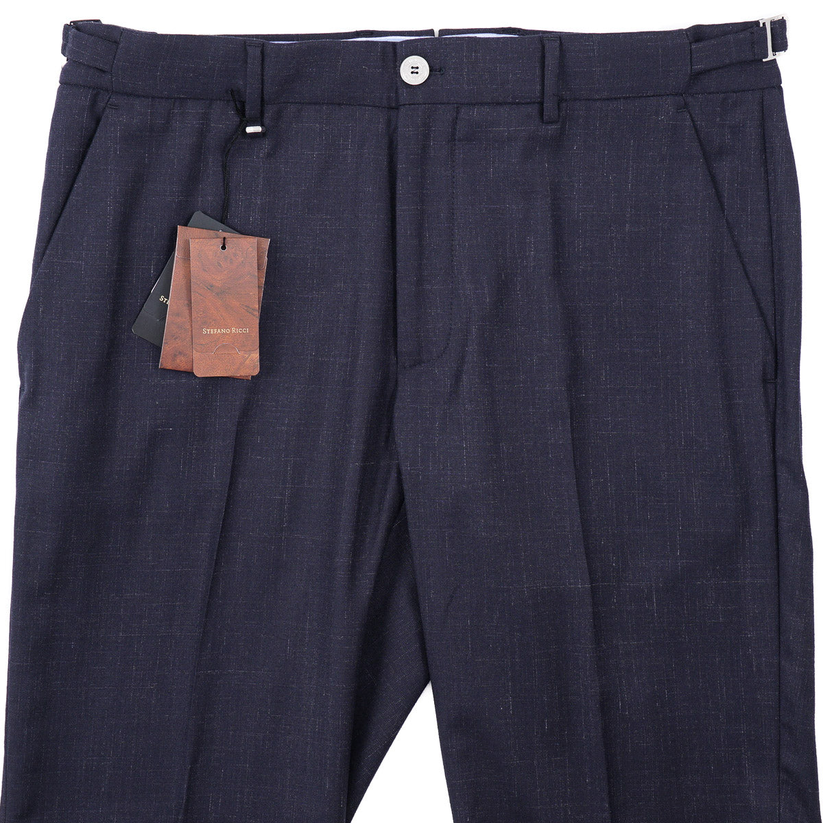 Stefano Ricci Wool Side-Buckle Trousers