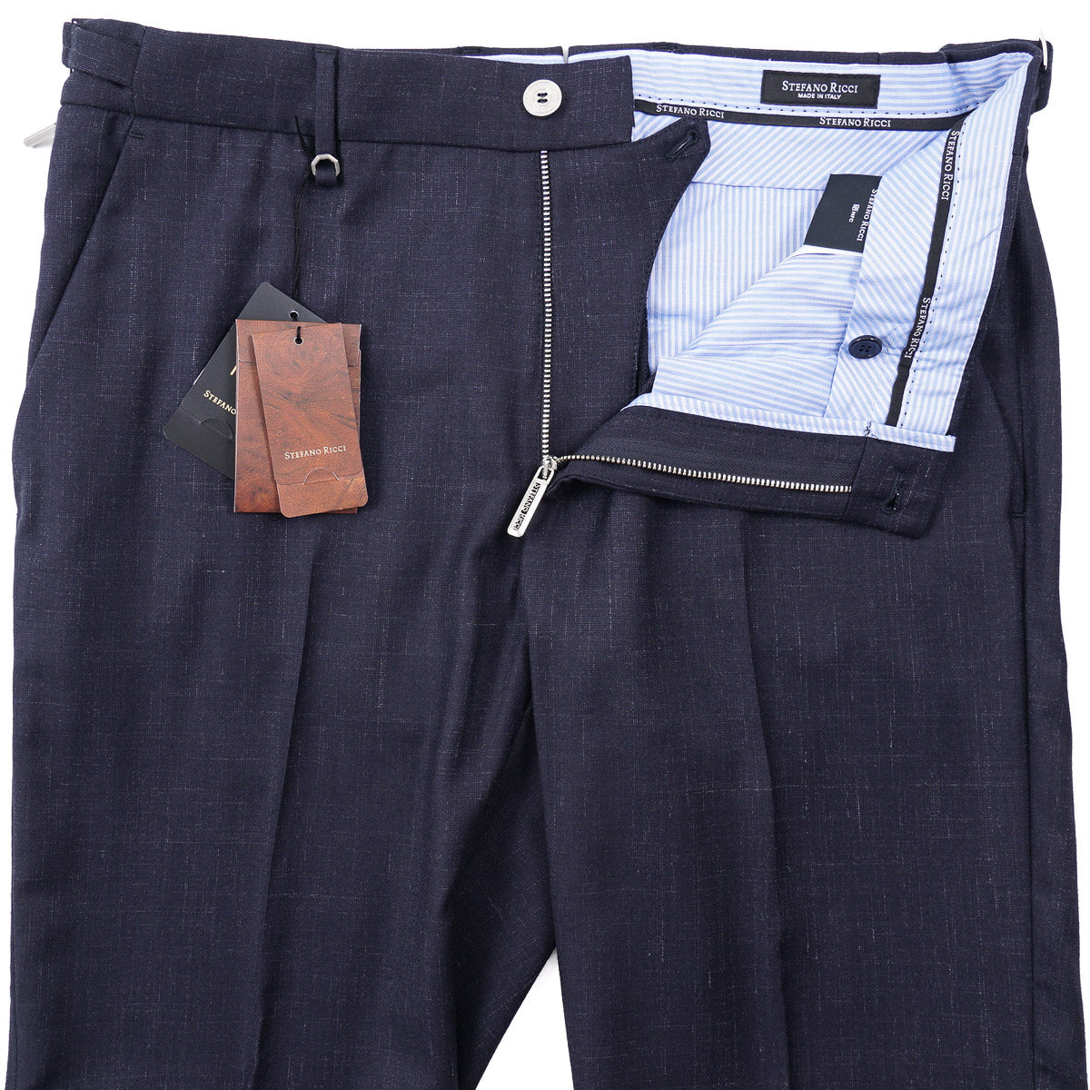 Stefano Ricci Wool Side-Buckle Trousers