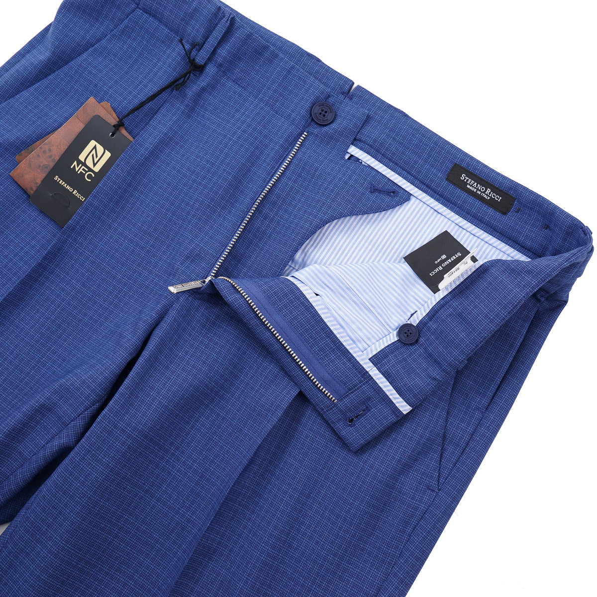 Stefano Ricci Wool Side-Tab Trousers