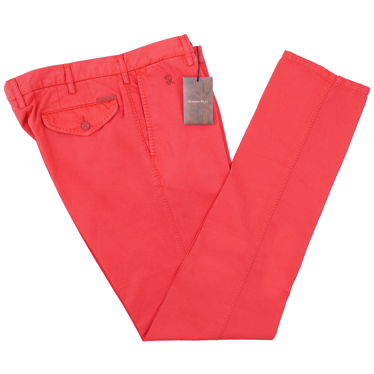 Stefano Ricci Cotton-Linen Chino Pants