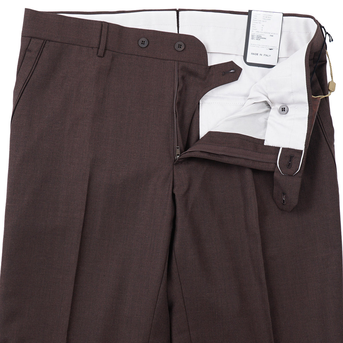 Stefano Ricci Wool-Cashmere-Silk Pants
