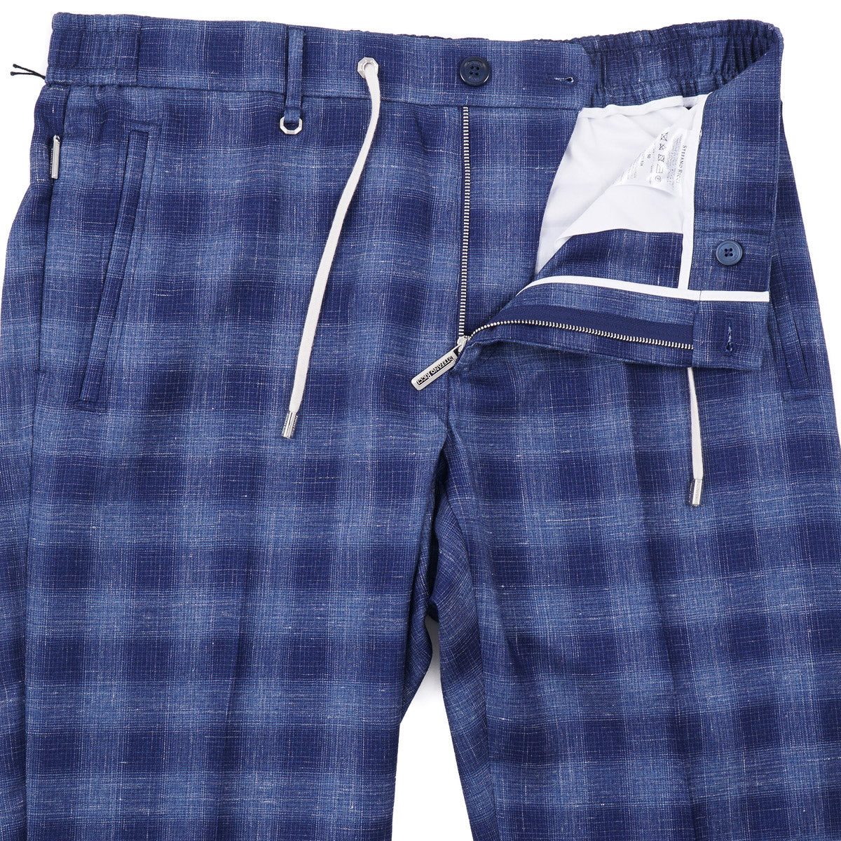 Stefano Ricci Cashmere-Silk-Linen Drawstring Pants