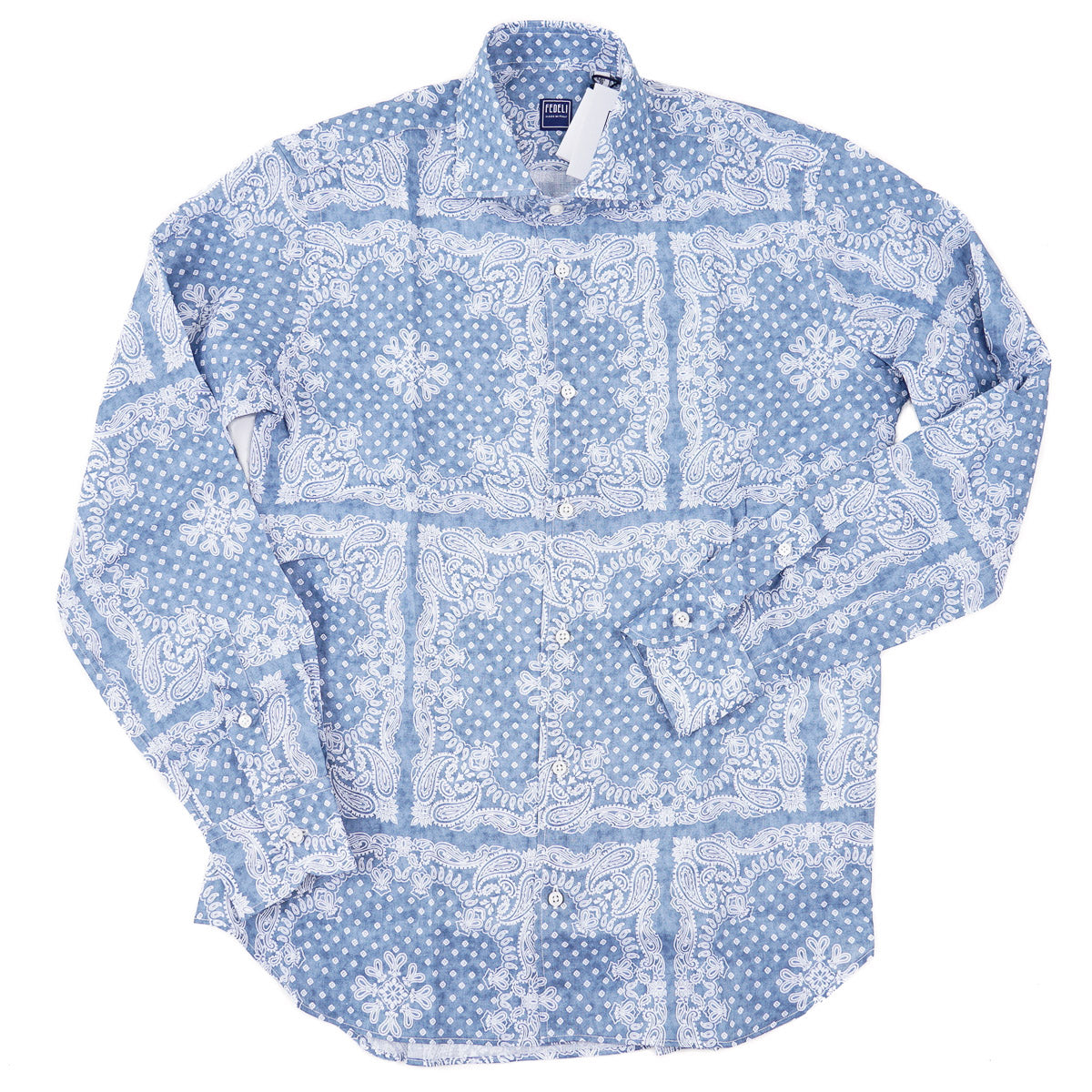 Fedeli Slim-Fit Printed Linen Shirt – Top Shelf Apparel