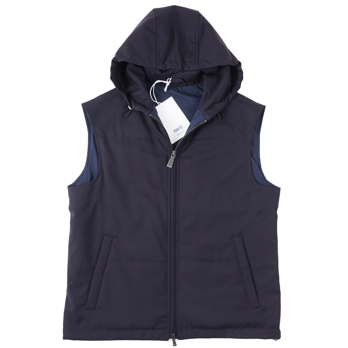 Lightweight Insulated Wool Vest with Hood - Top Shelf Apparel