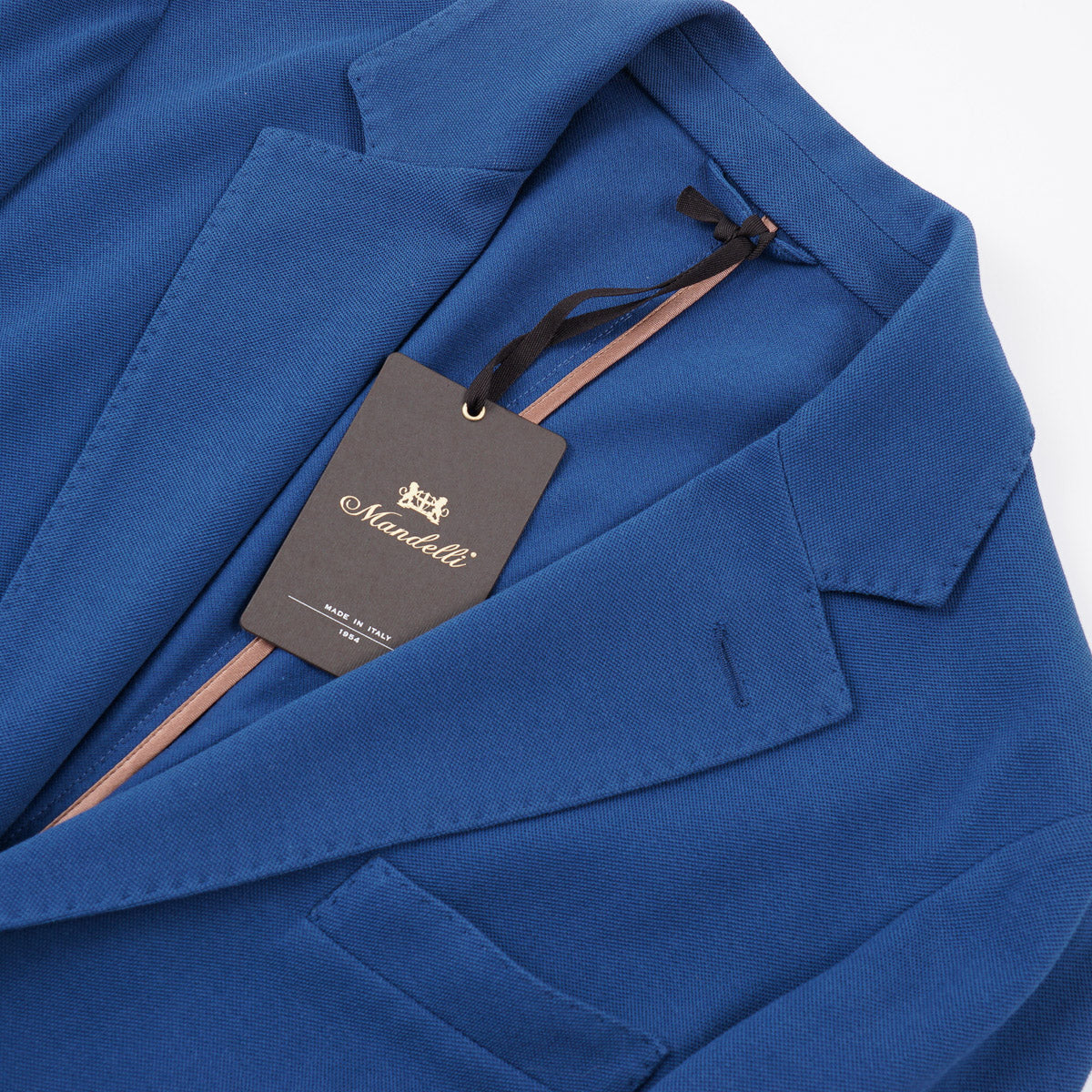 Enrico Mandelli Pique Knit Cotton Blazer