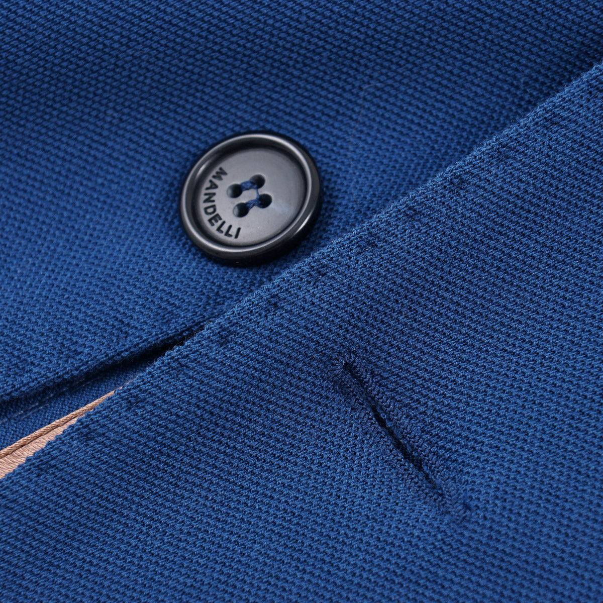 Enrico Mandelli Pique Knit Cotton Blazer