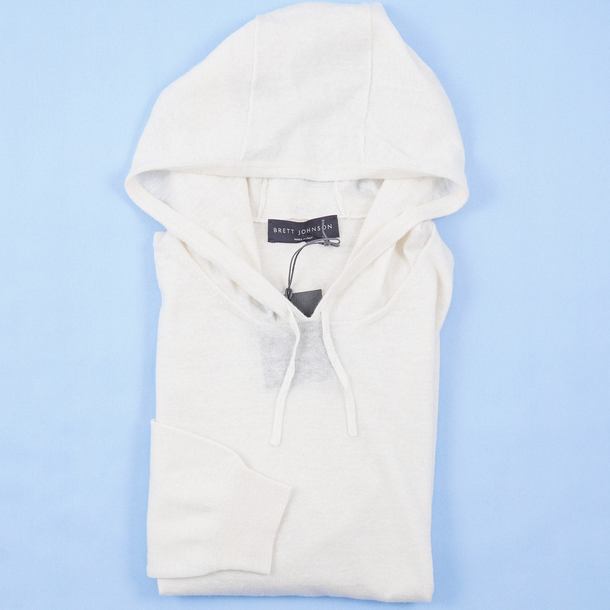Brett Johnson Linen-Cashmere Hooded Sweater