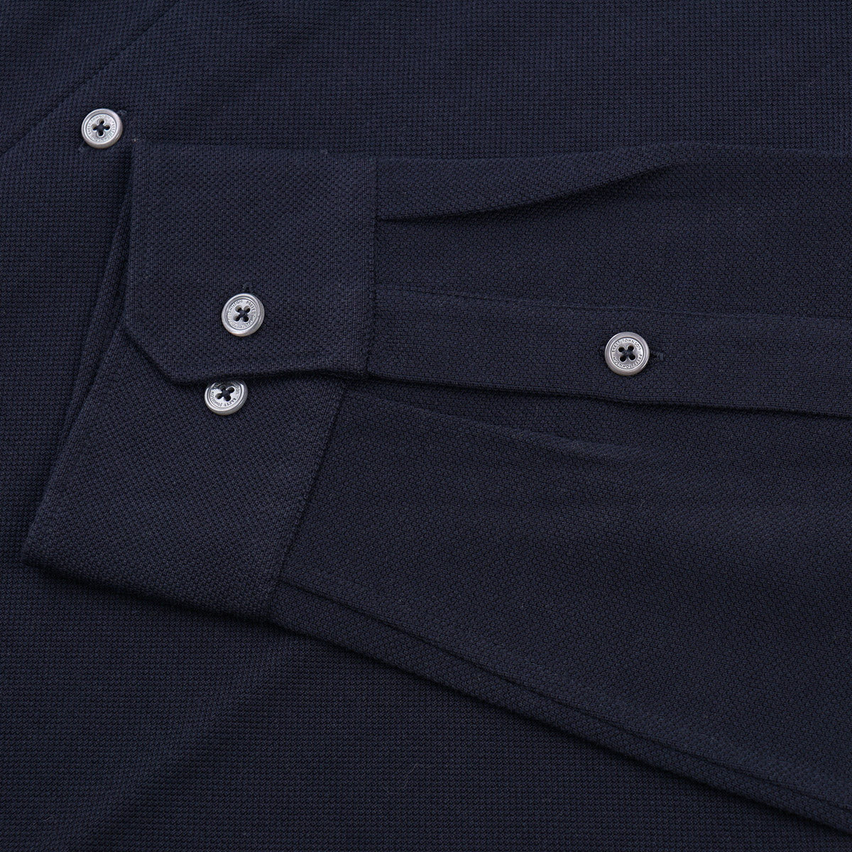 Brett Johnson Pique Silk-Cotton Shirt