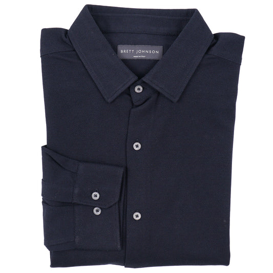 Brett Johnson Pique Silk-Cotton Shirt - Top Shelf Apparel