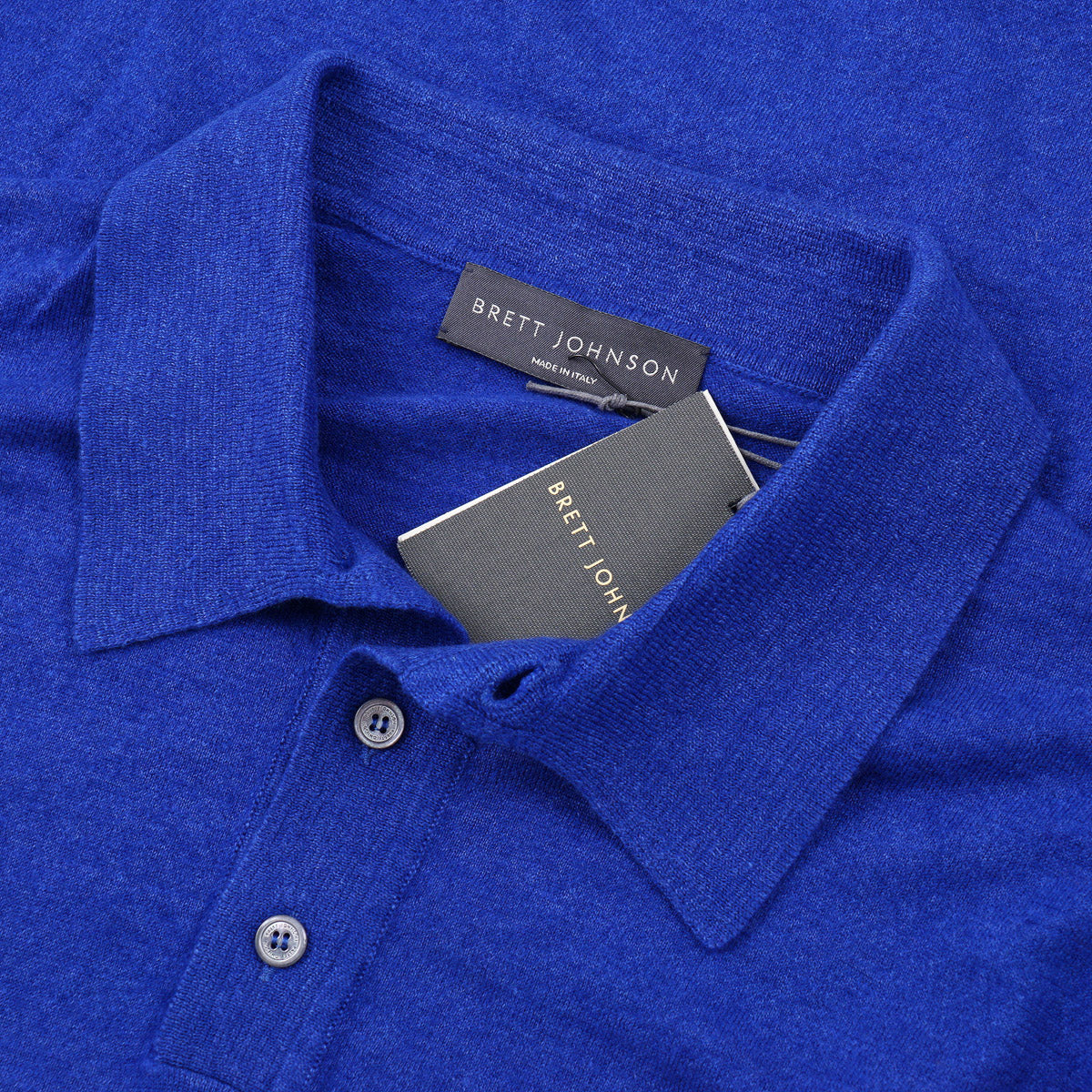 Brett Johnson Lightweight Linen-Cashmere Polo