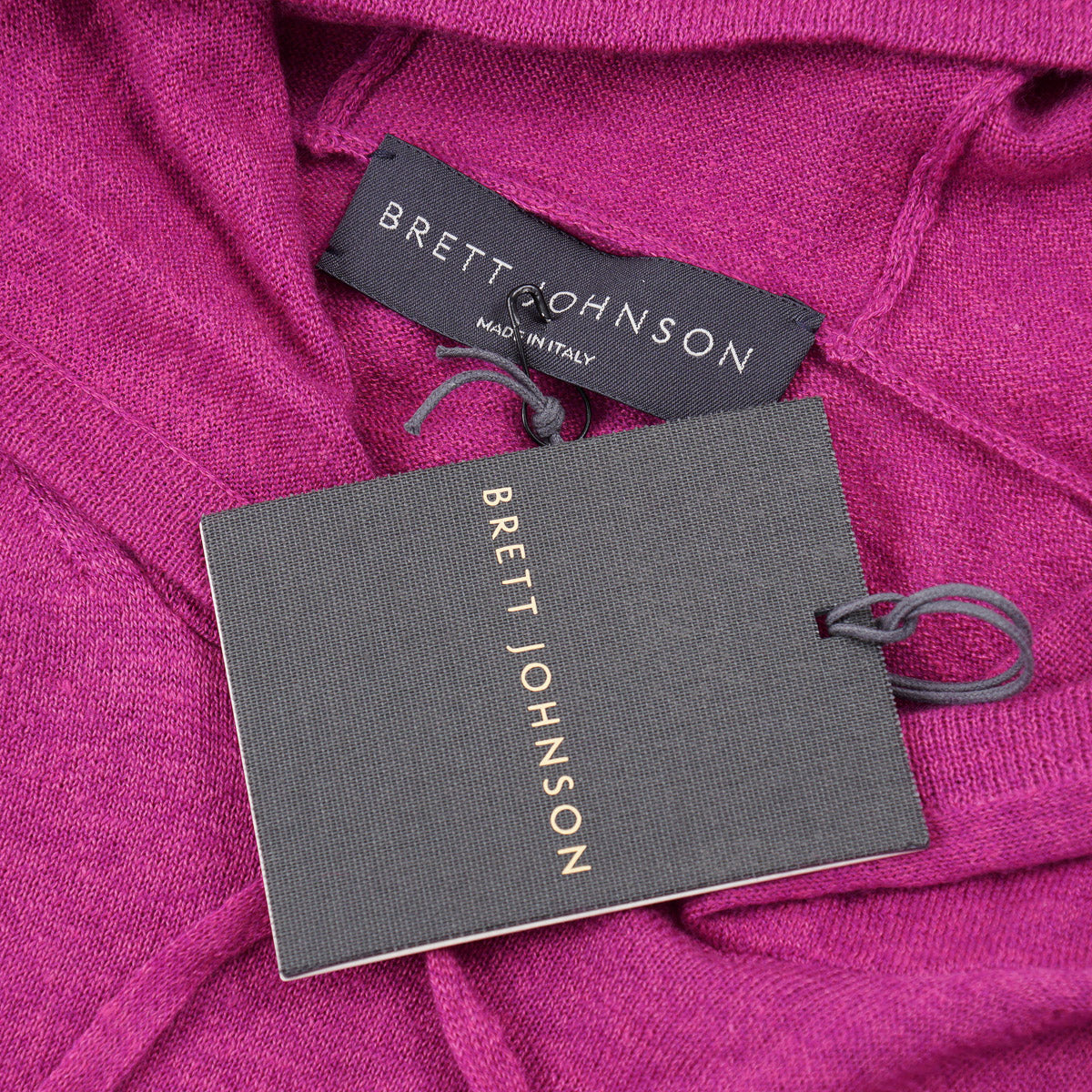 Brett Johnson Linen-Cashmere Hooded Sweater