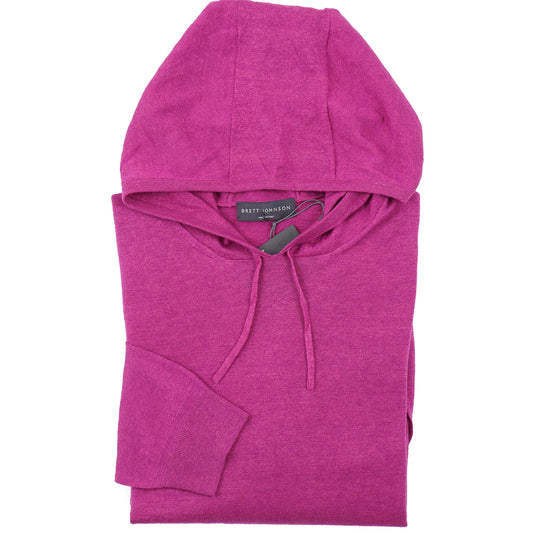 Brett Johnson Linen-Cashmere Hooded Sweater