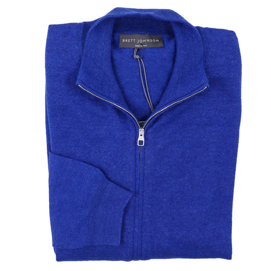 Brett Johnson Linen-Cashmere Full Zip Sweater