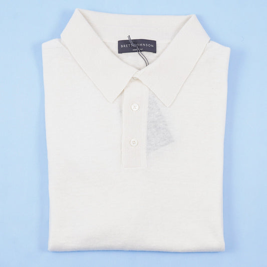 Brett Johnson Lightweight Linen-Cashmere Polo