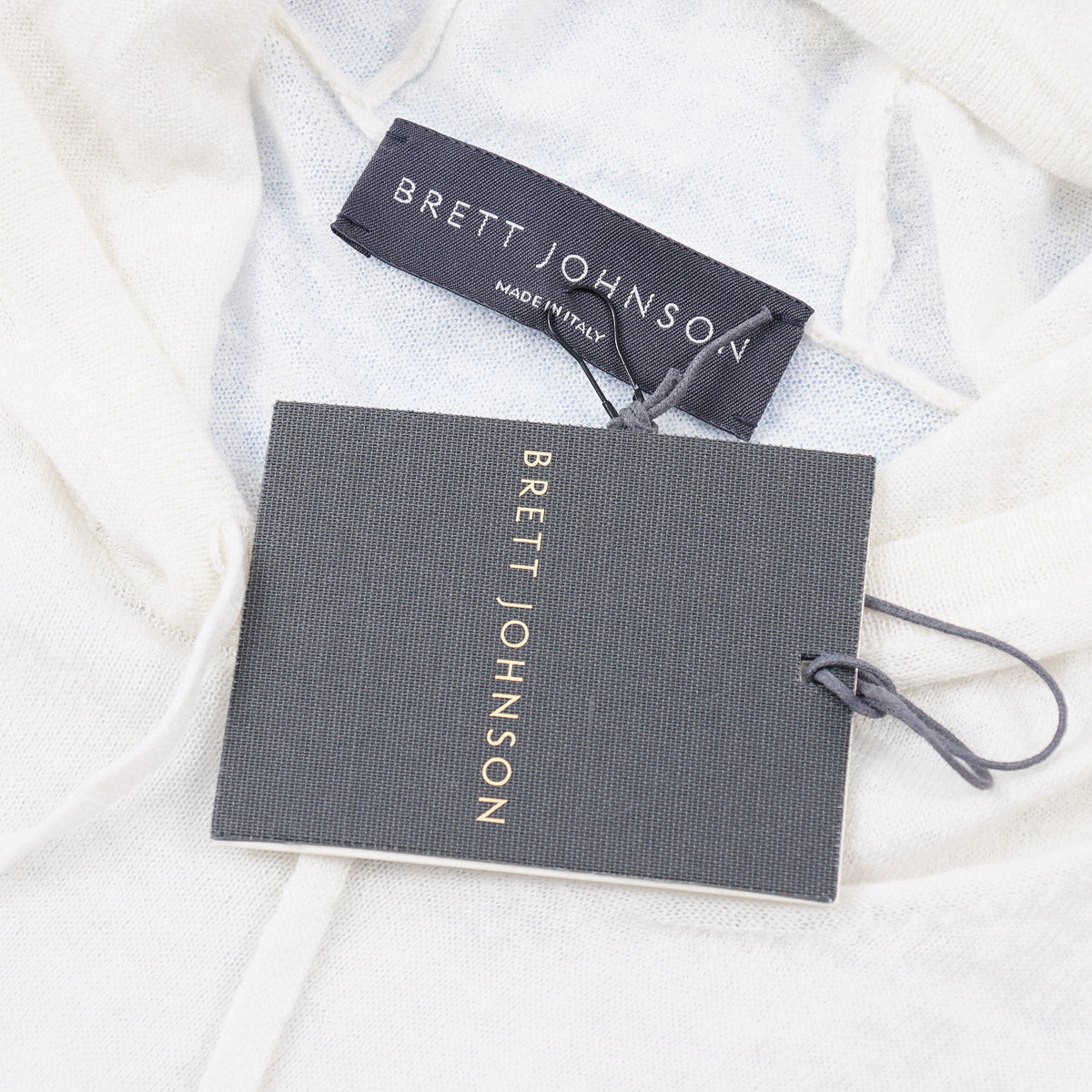 Brett Johnson Linen-Cashmere Hooded Sweater