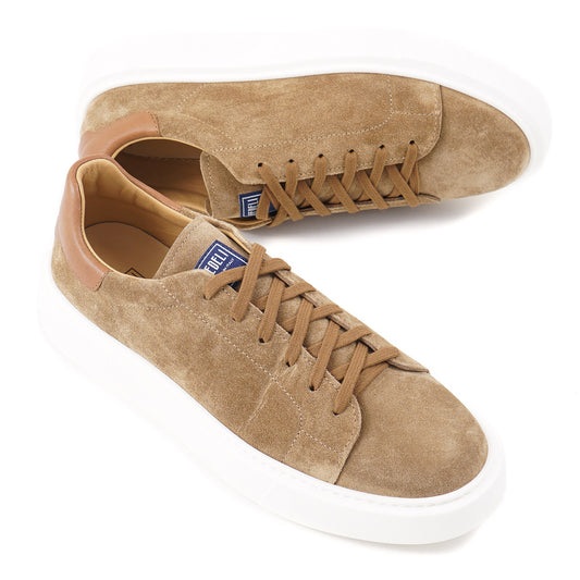 Fedeli Nappa Suede Low-Top Sneakers - Top Shelf Apparel