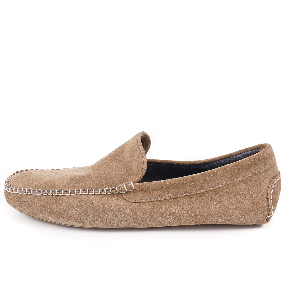 Fedeli Cashmere-Lined Suede Slippers - Top Shelf Apparel