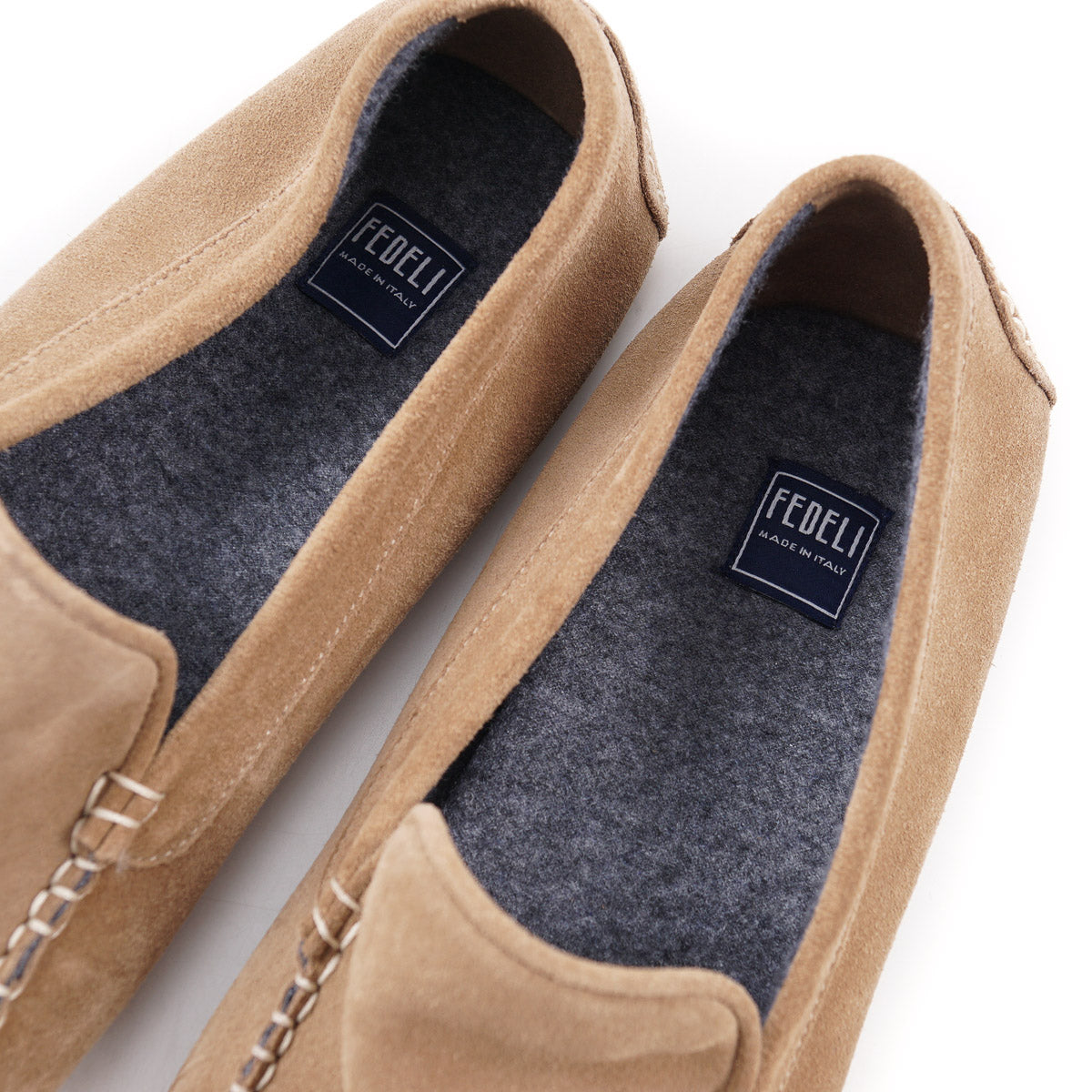 Fedeli Cashmere-Lined Suede Slippers - Top Shelf Apparel