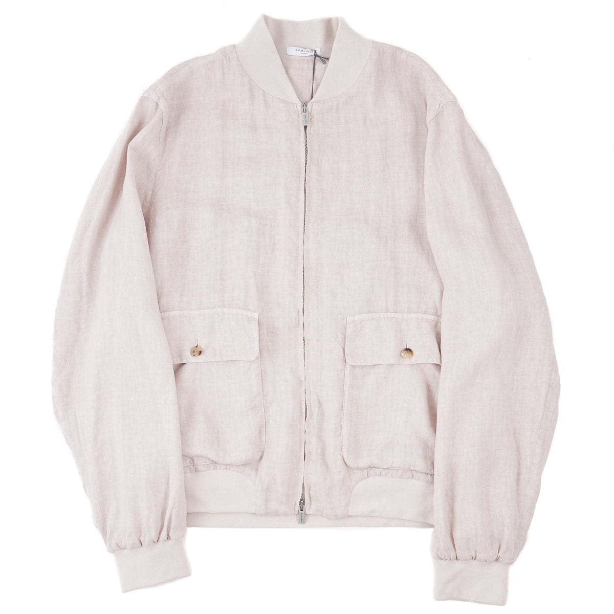 Boglioli Unlined Linen Bomber Jacket - Top Shelf Apparel