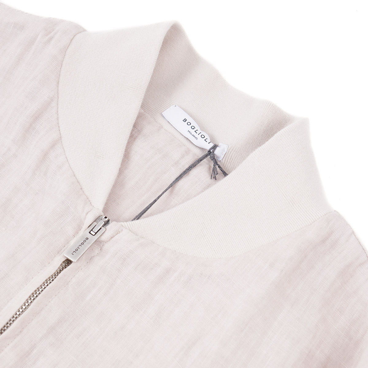 Boglioli Unlined Linen Bomber Jacket - Top Shelf Apparel