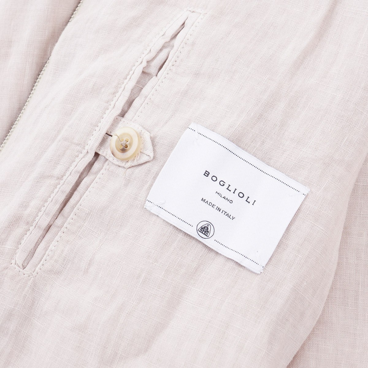 Boglioli Unlined Linen Bomber Jacket - Top Shelf Apparel