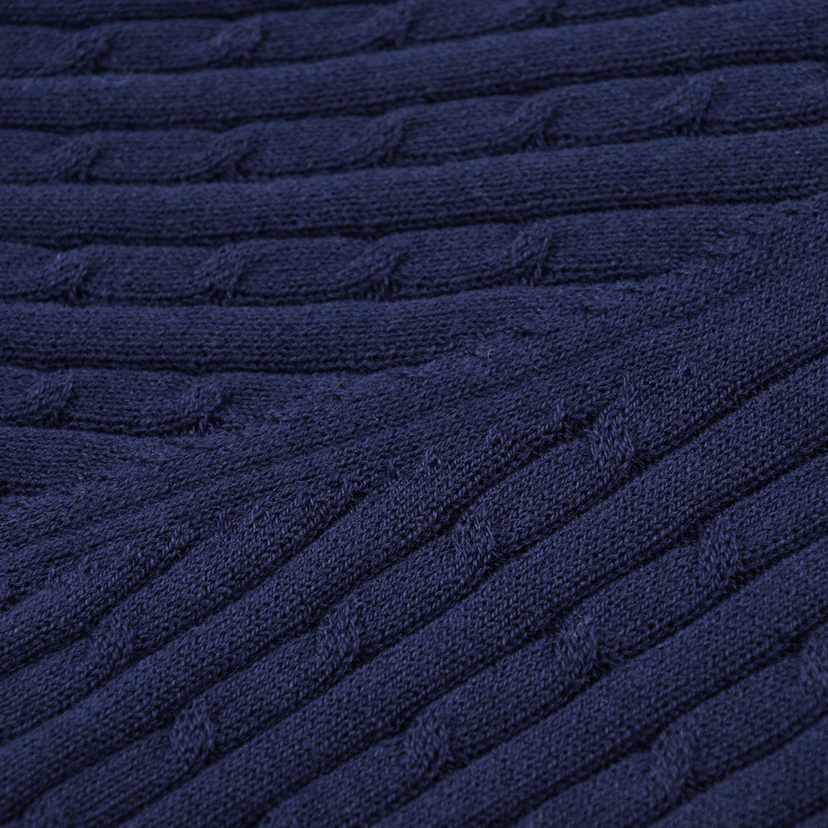 Mandelli Cable Knit Silk-Cotton Polo