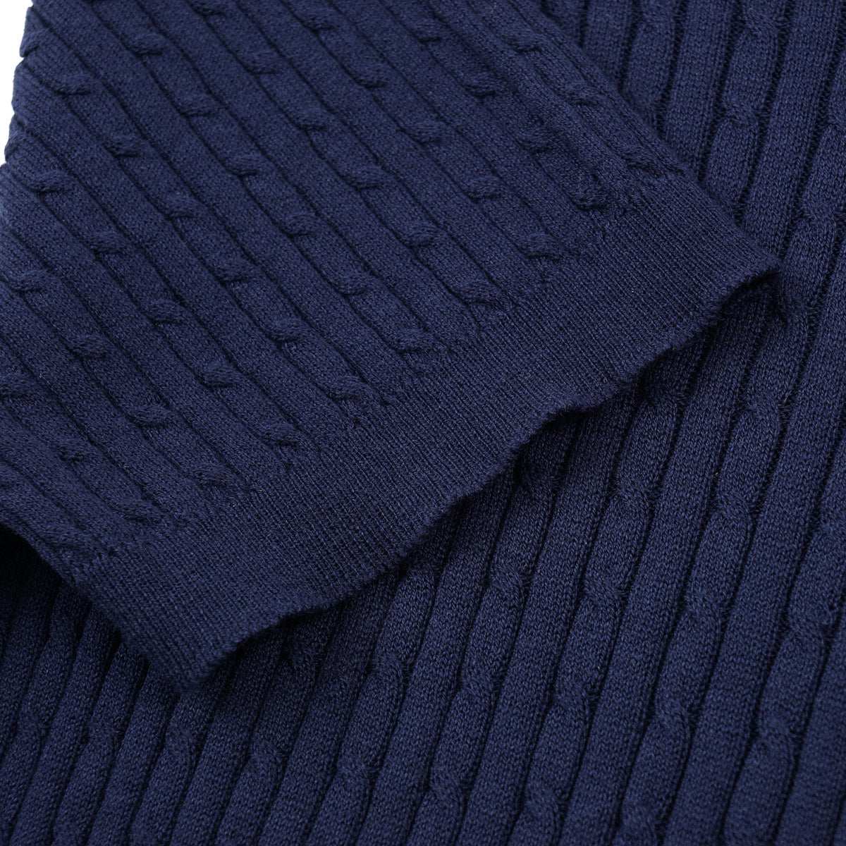 Mandelli Cable Knit Silk-Cotton Polo