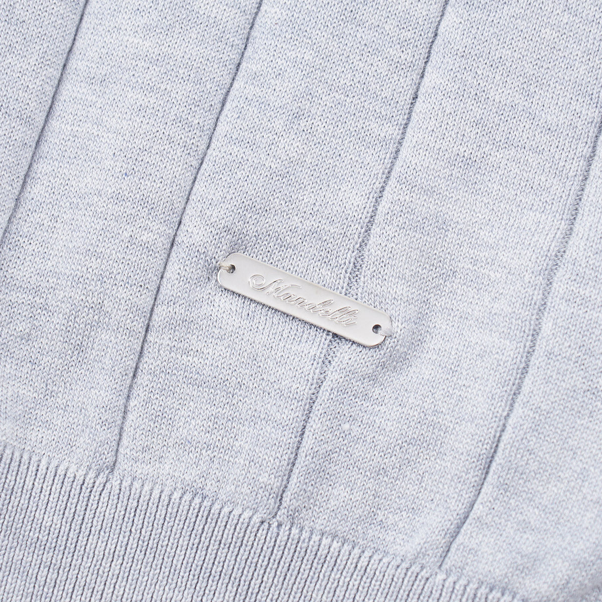 Mandelli Zip-Collar Silk Polo Shirt