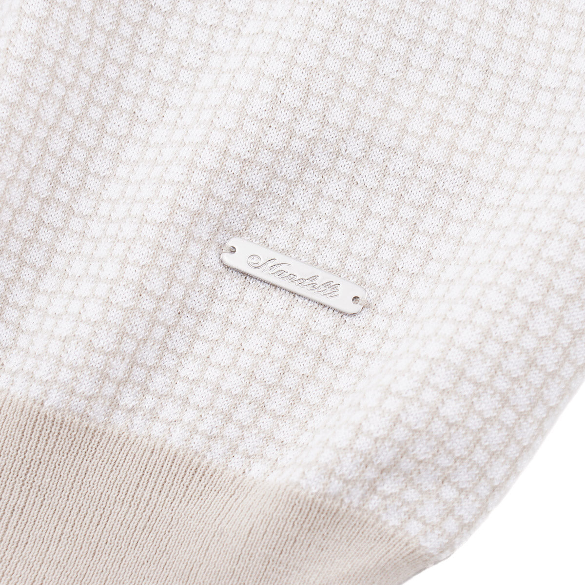 Mandelli Zip-Collar Cotton-Silk Polo
