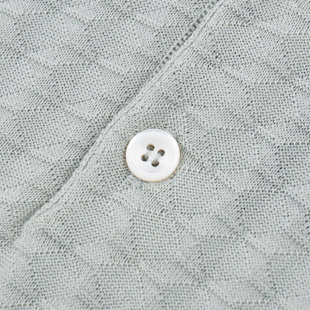 Mandelli Patterned Knit Cotton Polo