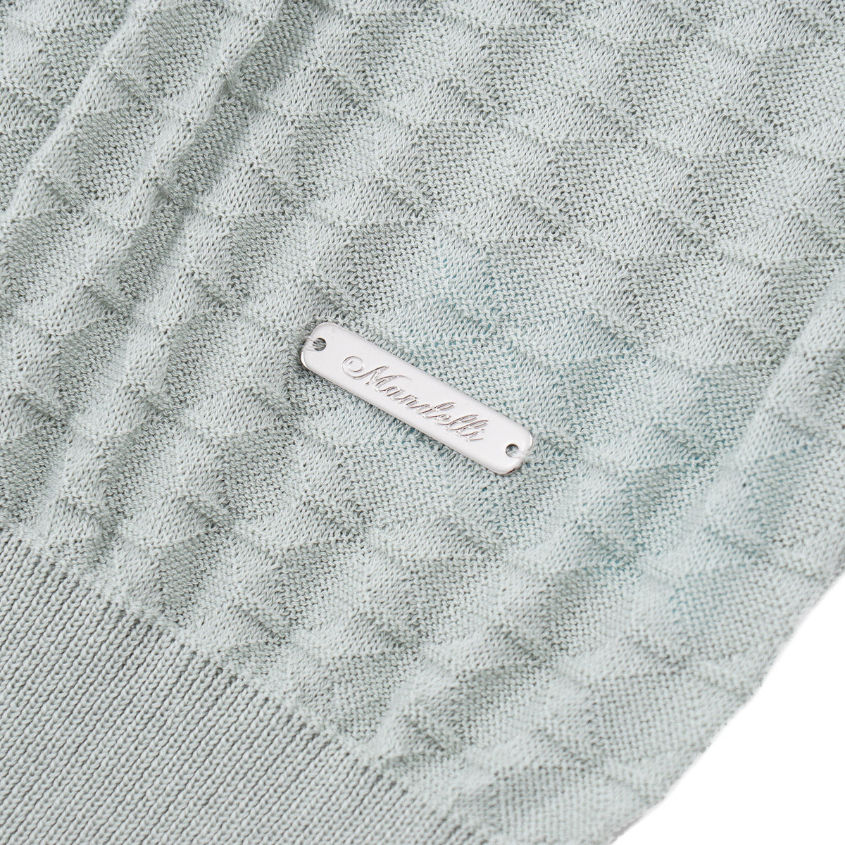 Mandelli Patterned Knit Cotton Polo