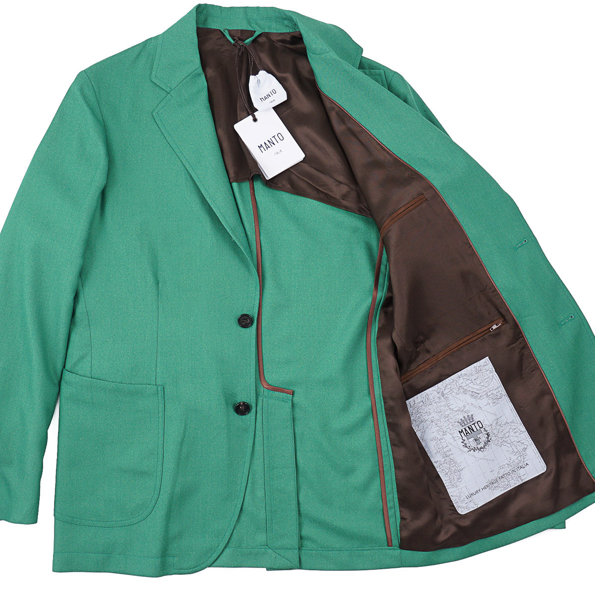 Manto Light Wool-Silk Blazer Jacket
