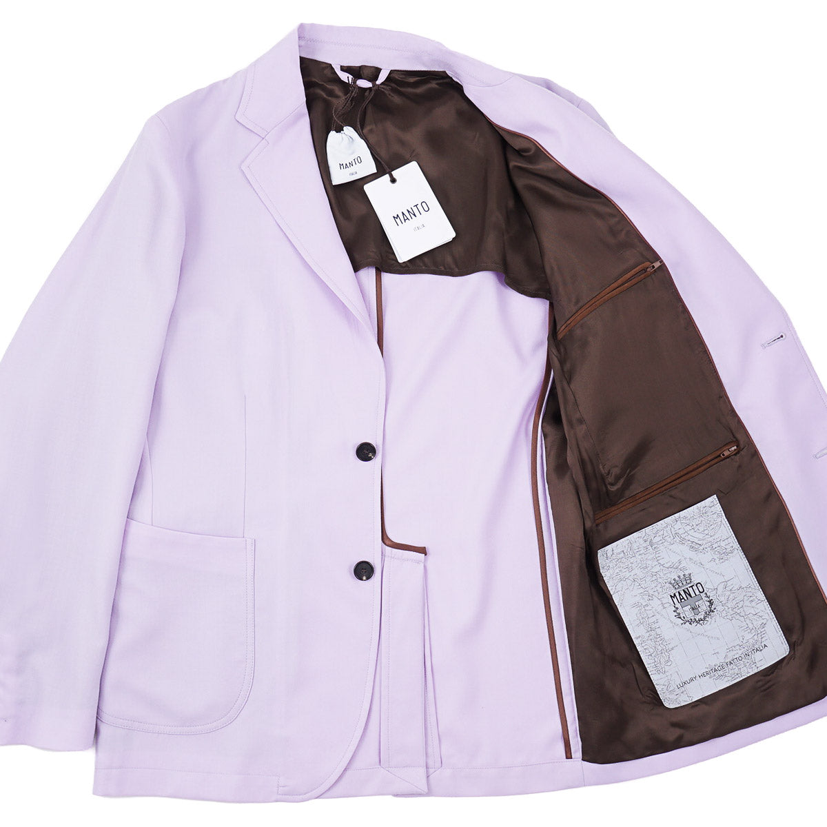 Manto Light Wool-Silk Blazer Jacket