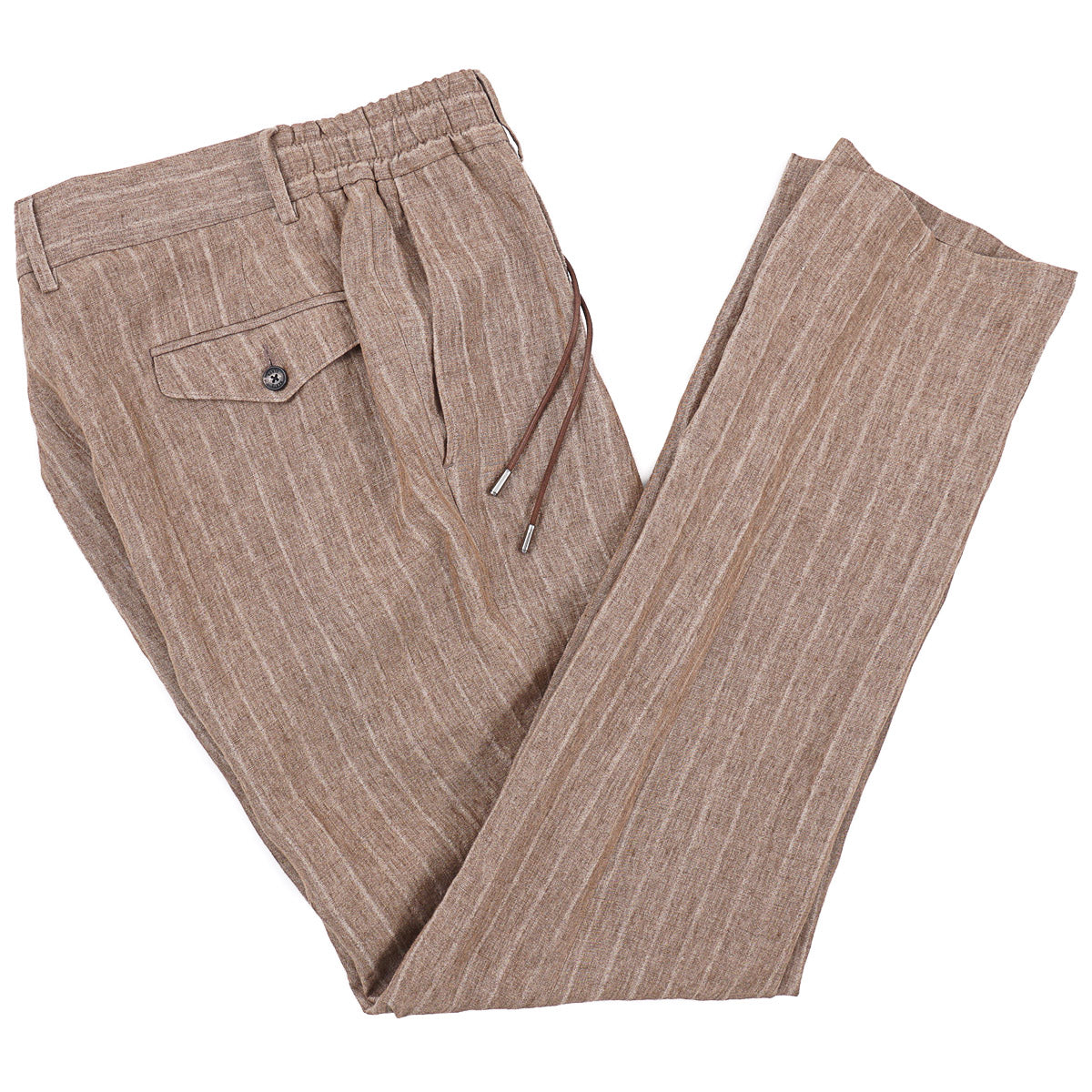 Manto Drawstring Waist Linen Pants