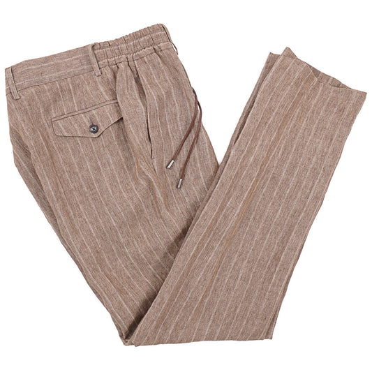 Manto Drawstring Waist Linen Pants