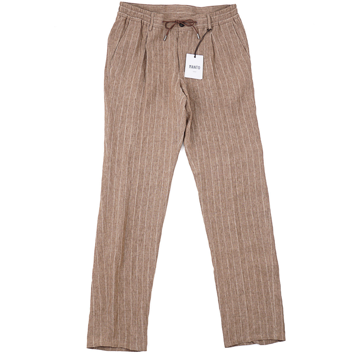 Manto Drawstring Waist Linen Pants