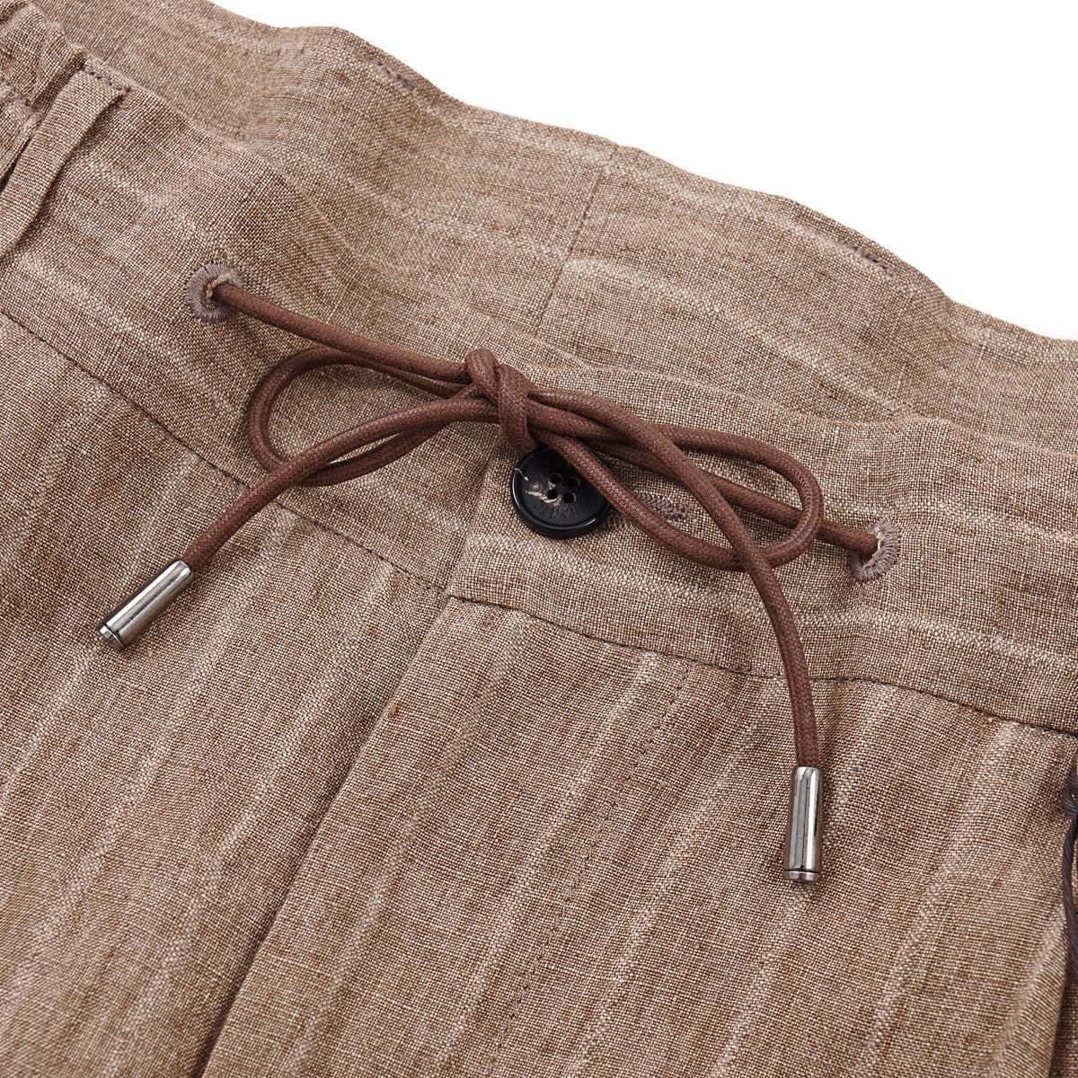 Manto Drawstring Waist Linen Pants