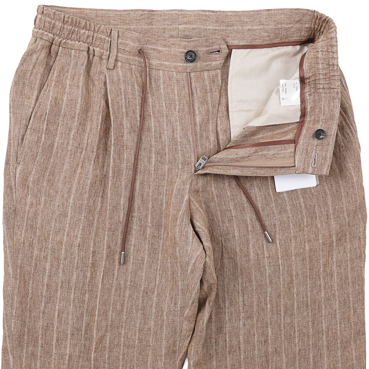 Manto Drawstring Waist Linen Pants