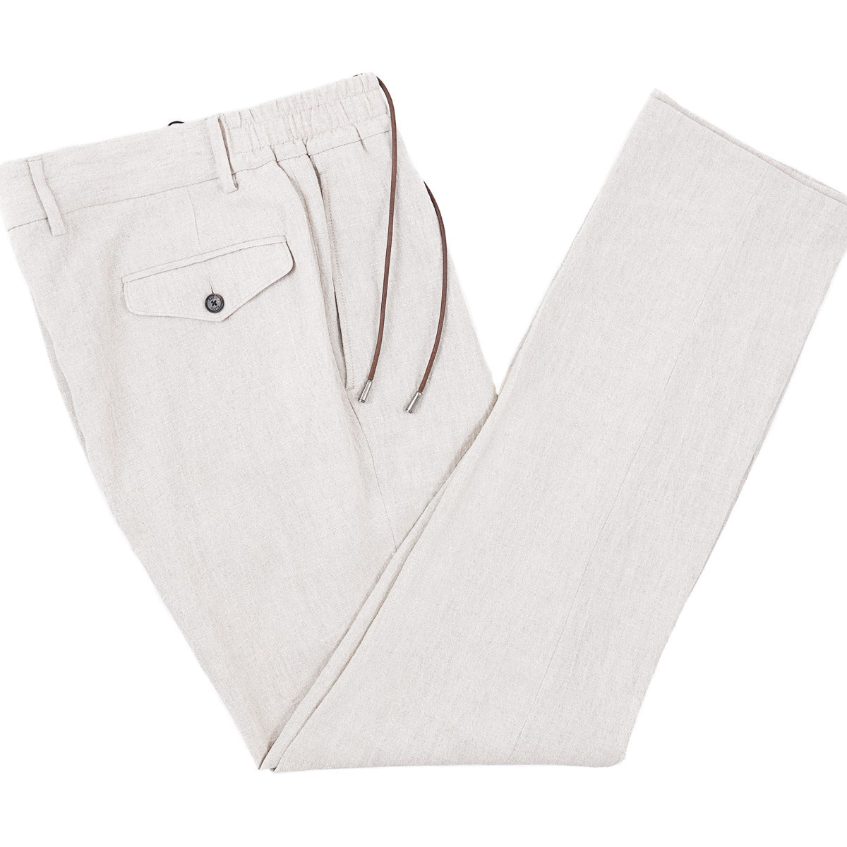 Manto Drawstring Waist Linen Pants