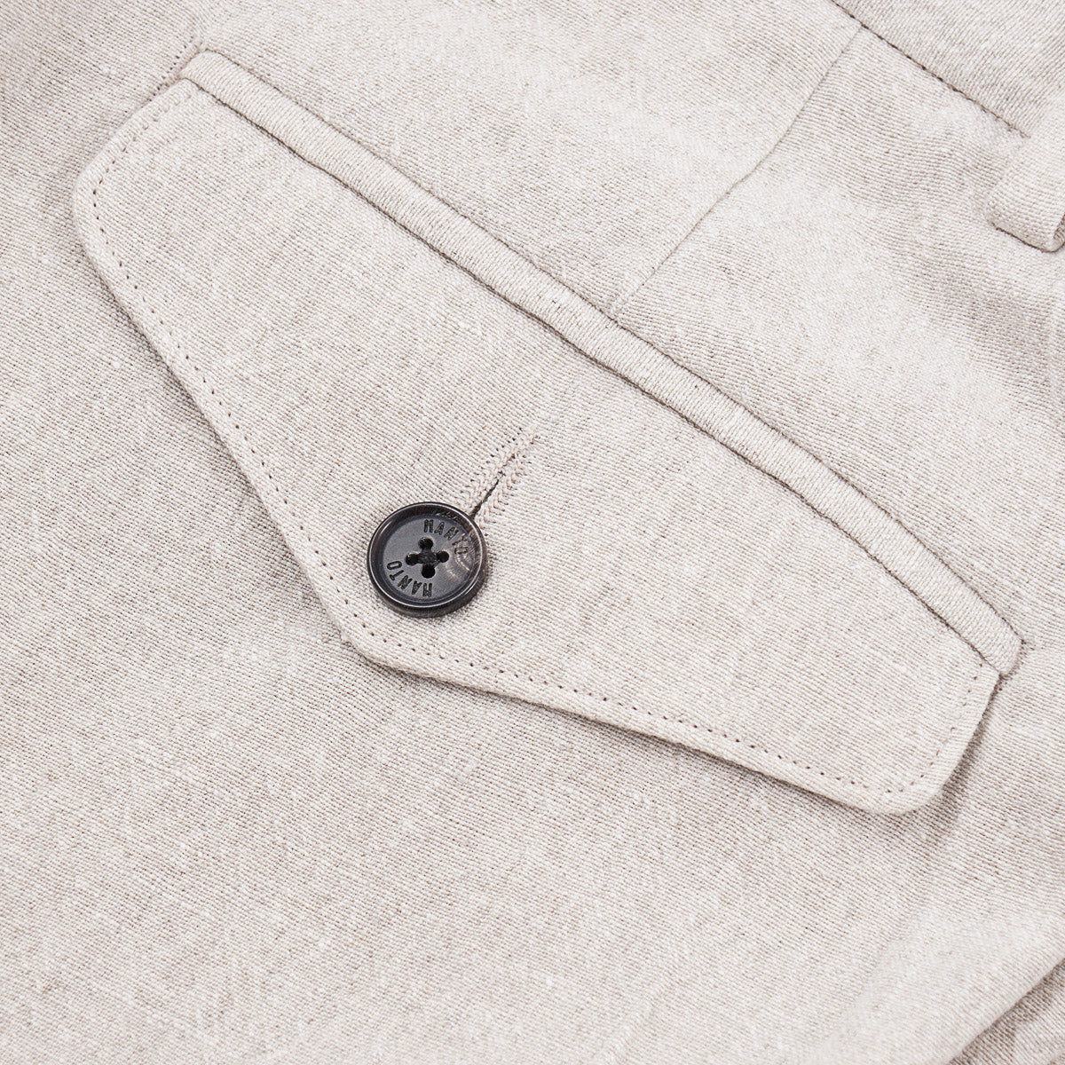Manto Drawstring Waist Linen Pants