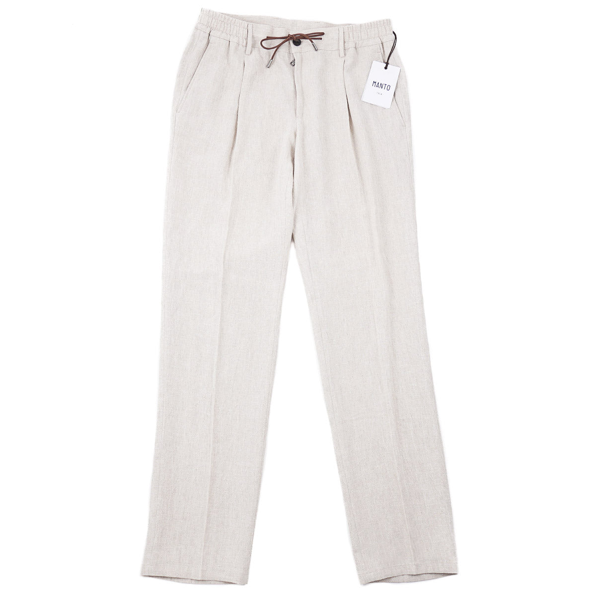 Manto Drawstring Waist Linen Pants