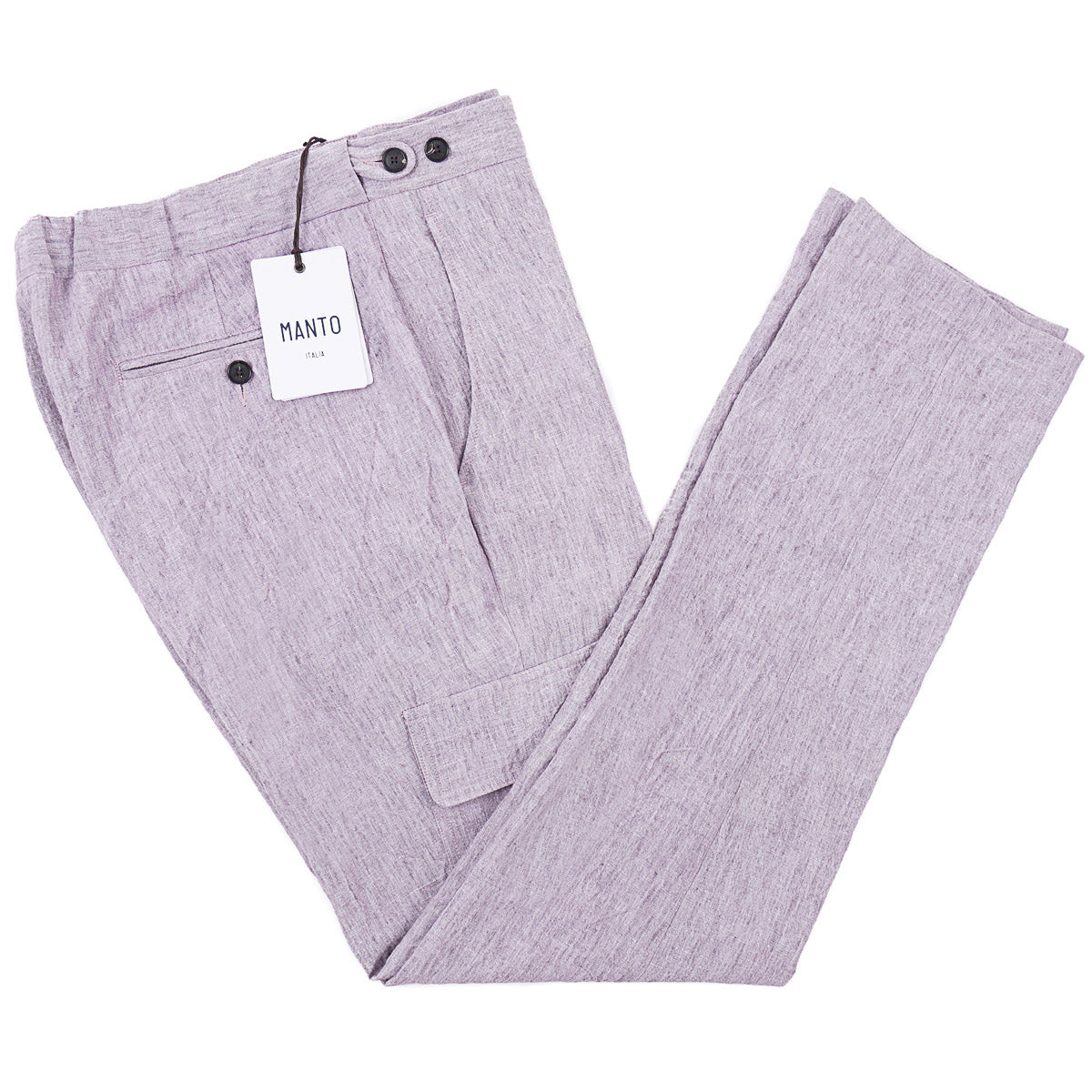 Manto Linen Cargo Pocket Pants