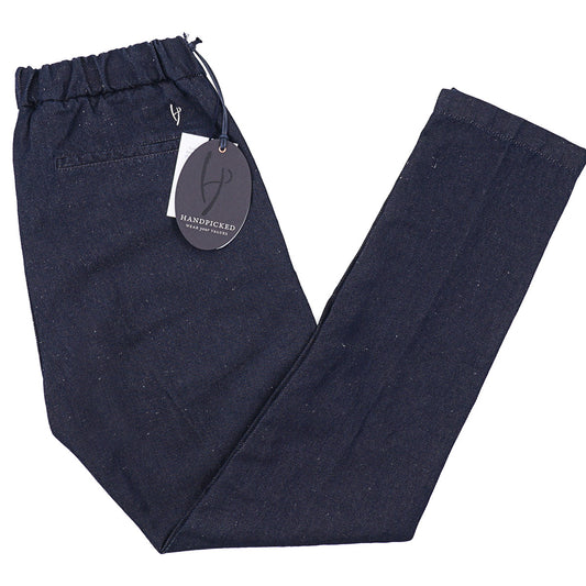 Handpicked Drawstring Cotton-Linen Pants