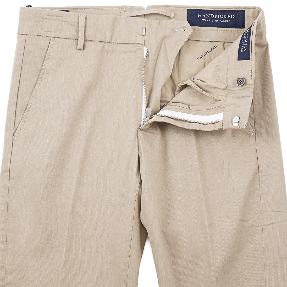 Handpicked Slim-Fit Cotton Chino Pants